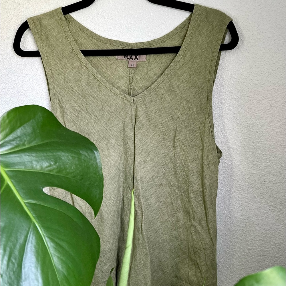 AVOCADO FLAX LINEN TANK